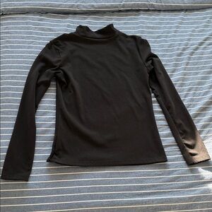 Chic Black Long Sleeve Women's Top